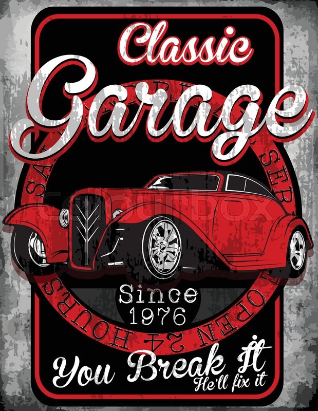 Vintage Race Car For Printing Vector Stock Vector Colourbox 619x800 Vintage Race Car For Printing Vector Stock Vector Colourbox