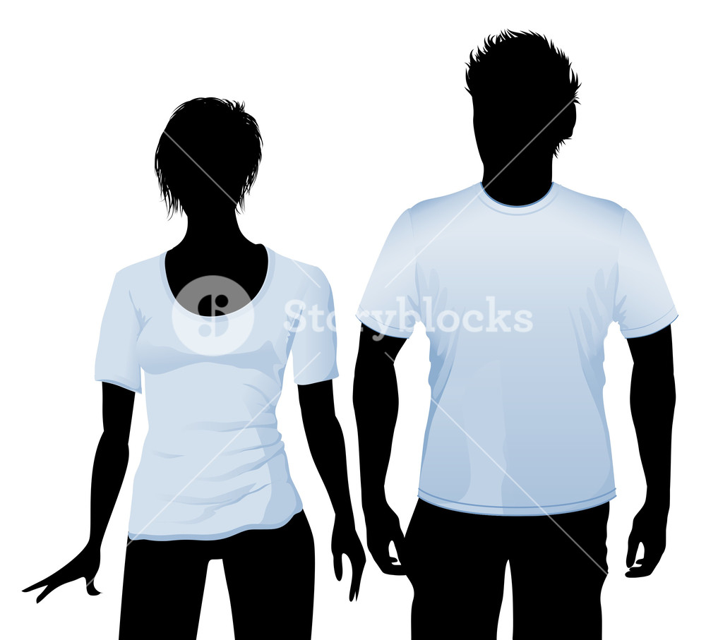 T Shirt And Polo Shirt Design Template With Black Body Silhouette 1000x907 T Shirt And Polo Shirt Design Template With Black Body Silhouette