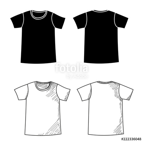 Isolated T Shirt, Silhouette And Sketch Stock Image And Royalty 500x499 Isolated T Shirt, Silhouette And Sketch Stock Image And Royalty