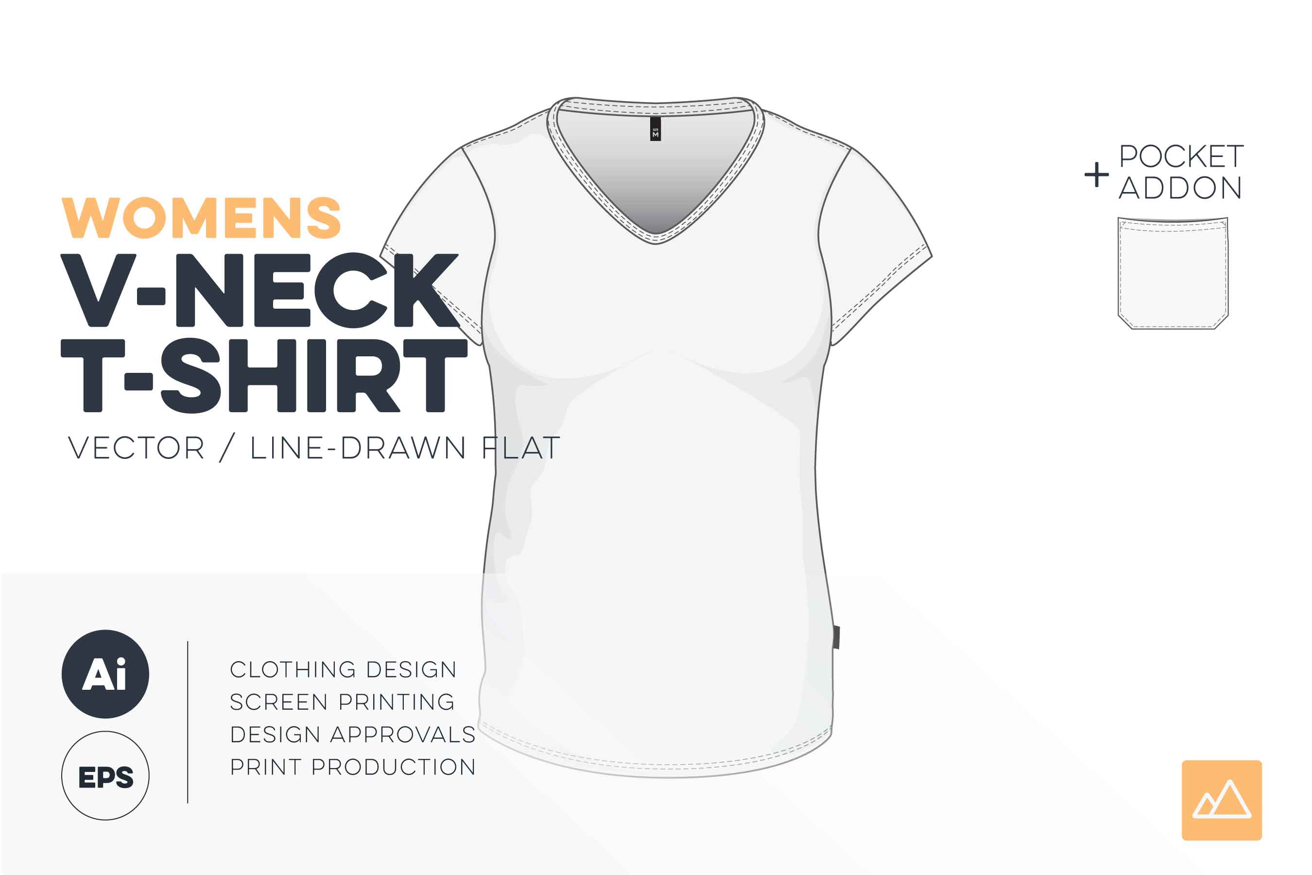 2700x1800 Womens V Neck T Shirt Template