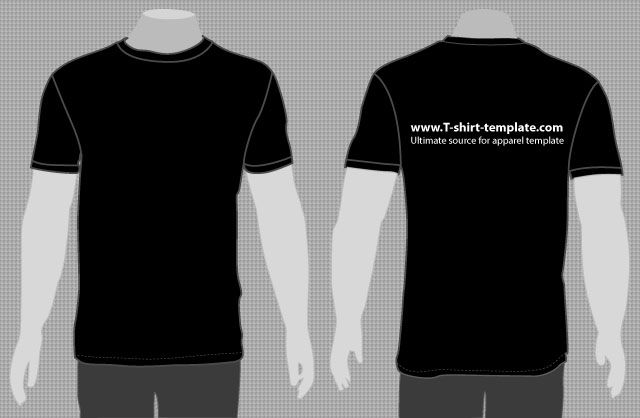 640x418 Creative Shirt Template, Vector Free