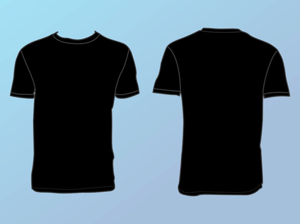 Basic T Shirt Template Vector Art Graphics 1024x767 Basic T Shirt Template Vector Art Graphics