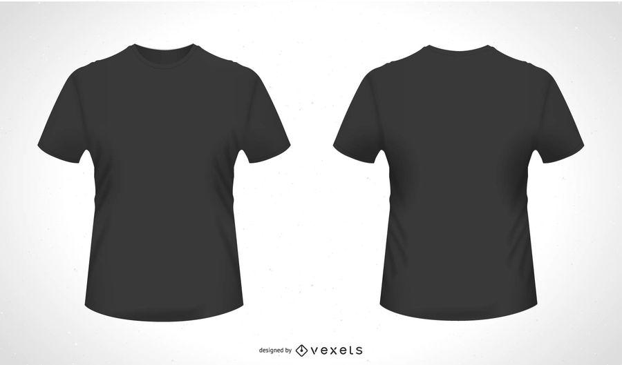 900x529 Front Back T Shirt Vector