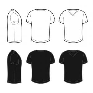 T Shirt Vector Front And Back at Vectorified.com | Collection of T ...