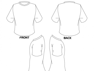 310x233 Vector T Shirt Template Front And Back Free Vectors Ui Download