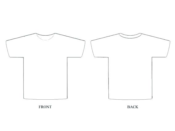 T Shirt Vector Front And Back at Vectorified.com | Collection of T ...