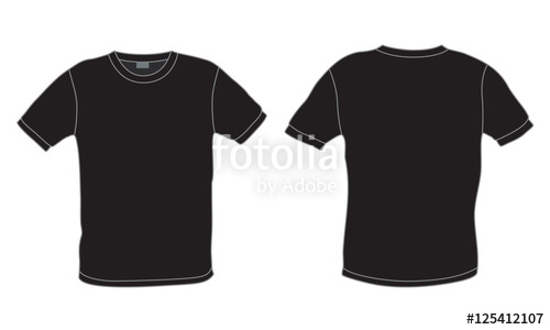 T Shirt Vector Front And Back at Vectorified.com | Collection of T ...