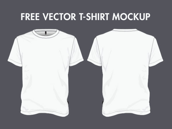 T Shirt Mockup Vector Templates Images 600x450 T Shirt Mockup Vector Templates Images
