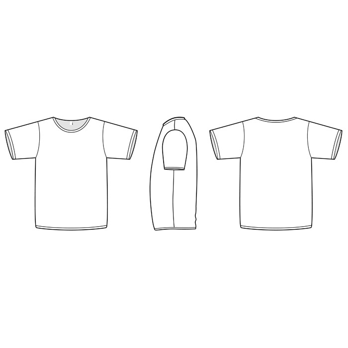 Download T Shirt Vector Template Illustrator at Vectorified.com | Collection of T Shirt Vector Template ...