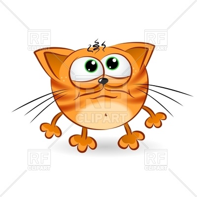 400x400 Sad Cartoon Cat Vector Image Of Plants And Animals Dvarg