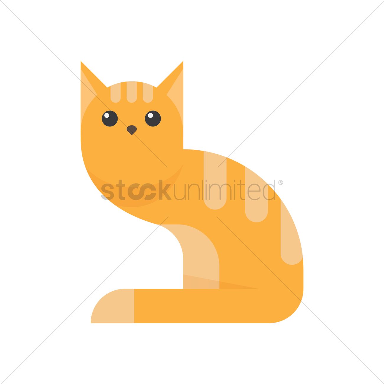 1300x1300 Tabby Cat Vector Image