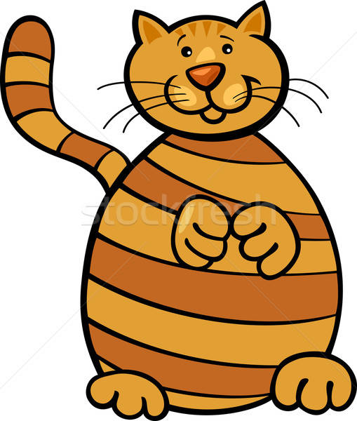 509x600 Yellow Tabby Cat Vector Illustration Igor Zakowski