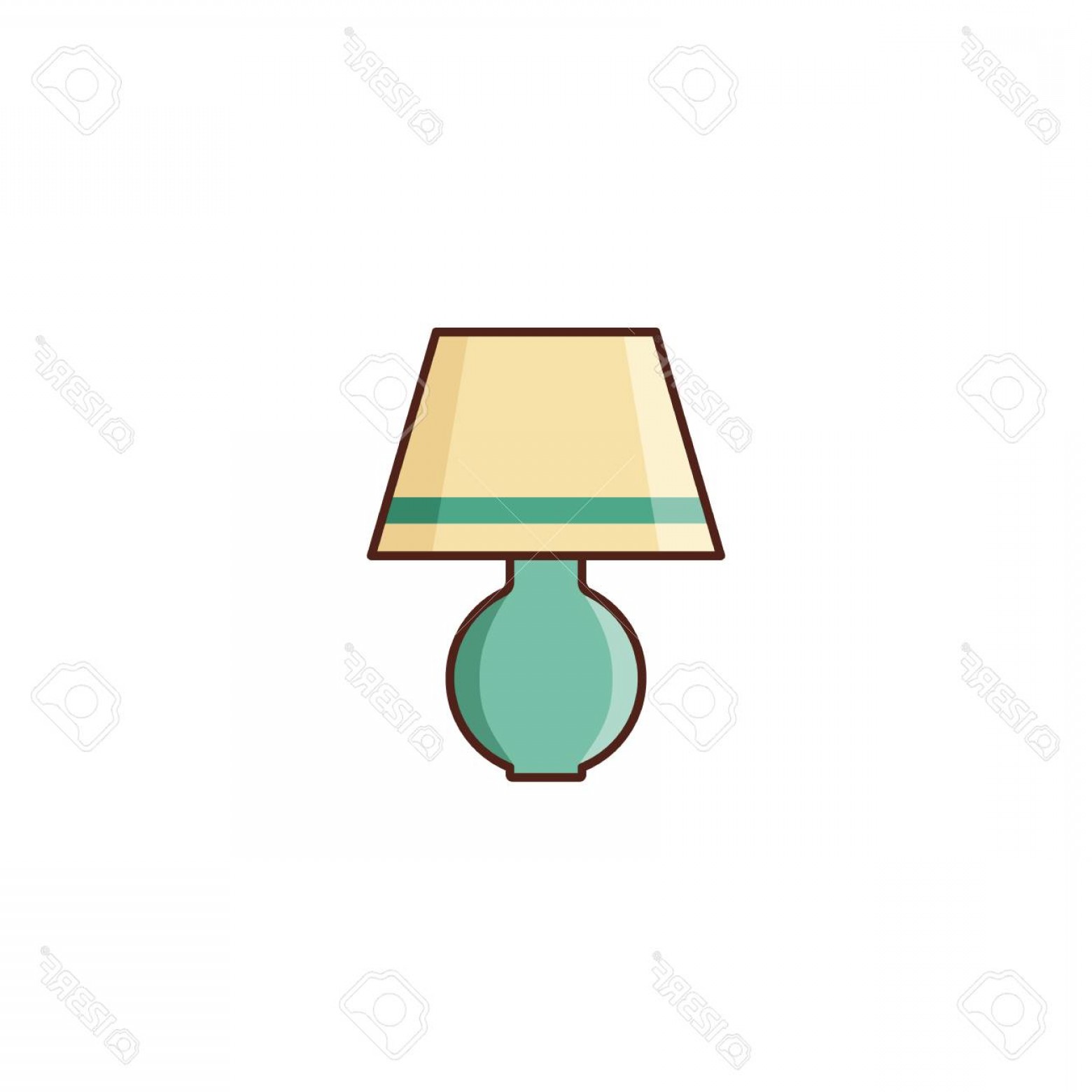 1560x1560 Photostock Vector Table Lamp Vector Lamp Icon Isolated On White