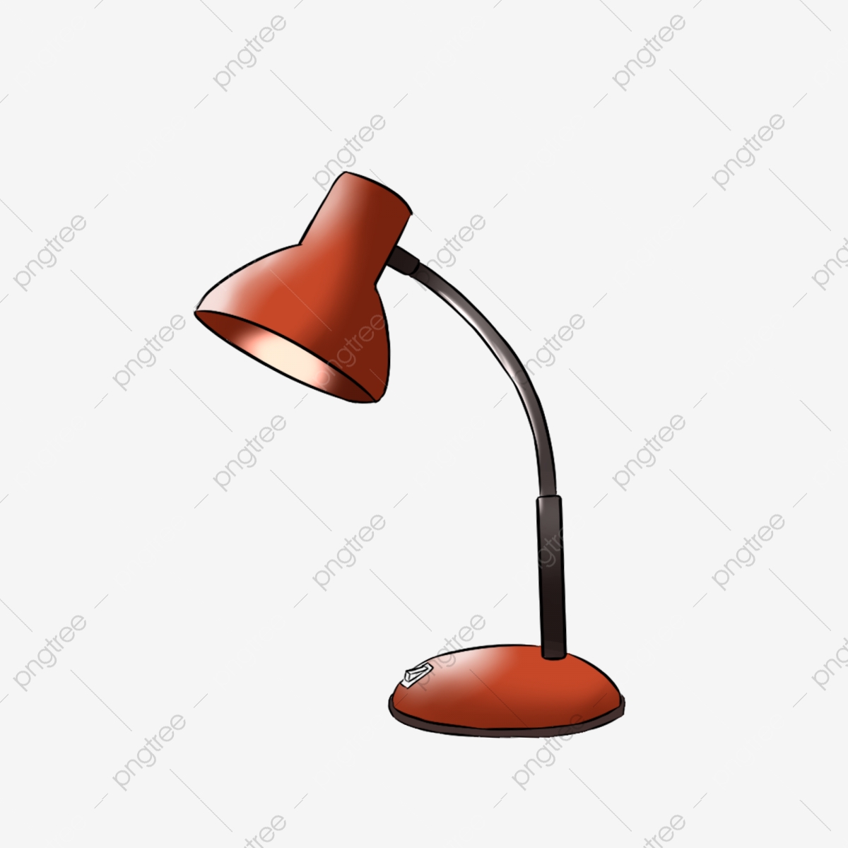 1200x1200 Cartoon Table Lamp Warm Color Graduation Season Cute Lamp Vector