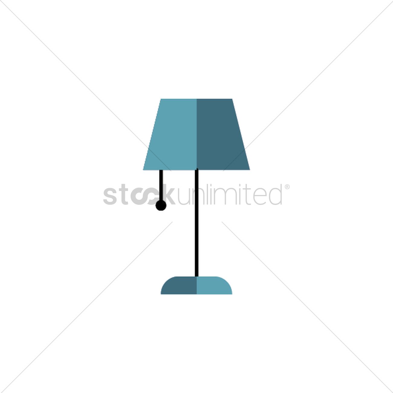 1300x1300 Table Lamp Vector Image
