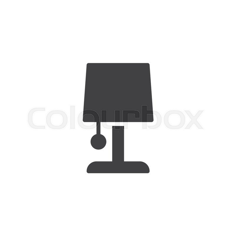 800x800 Table Lamp Vector Icon Filled Flat Stock Vector Colourbox