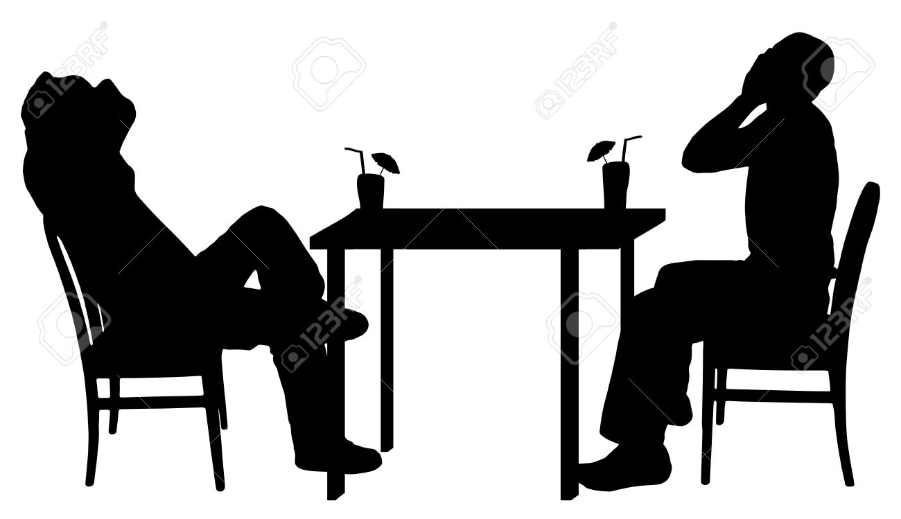 People Sitting At Table Silhouette 1300x749 People Sitting At Table Silhouette