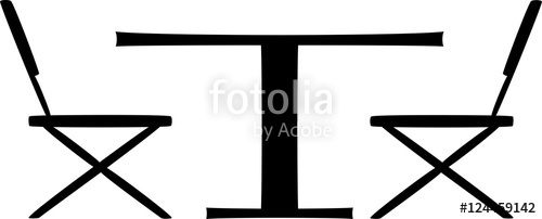 Silhouette Of Kitchen Table With Chairs Stock Image And Royalty 500x202 Silhouette Of Kitchen Table With Chairs Stock Image And Royalty