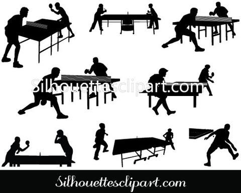 Table Tennis Playing Vector Graphics Sports Silhouette Vector 480x384 Table Tennis Playing Vector Graphics Sports Silhouette Vector
