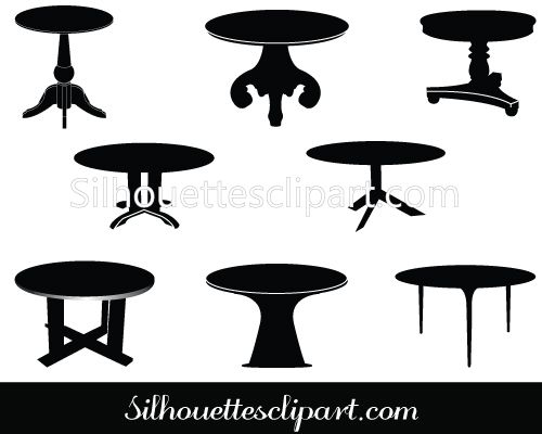 Table Vector Clip Art Pack General Vector Graphics Silhouette 500x400 Table Vector Clip Art Pack General Vector Graphics Silhouette