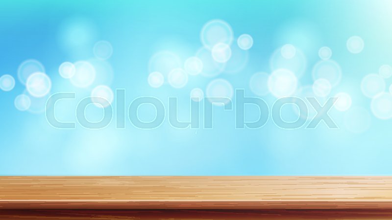 Wood Table Top Vector Blue Bokeh Stock Vector Colourbox 800x450 Wood Table Top Vector Blue Bokeh Stock Vector Colourbox