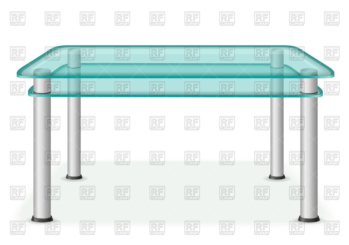 Glass Table Vector Image Of Objects Konturvid 1200x843 Glass Table Vector Image Of Objects Konturvid