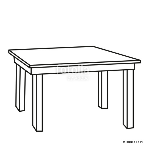 Vector, Isolated Sketch Of A Table Stock Image And Royalty Free 499x500 Vector, Isolated Sketch Of A Table Stock Image And Royalty Free