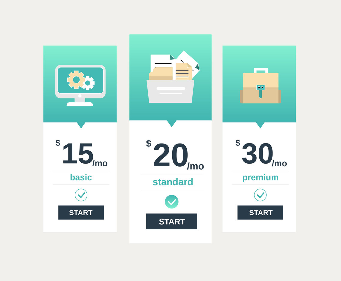 Business Pricing Table Vector Vector Art Graphics 1136x936 Business Pricing Table Vector Vector Art Graphics