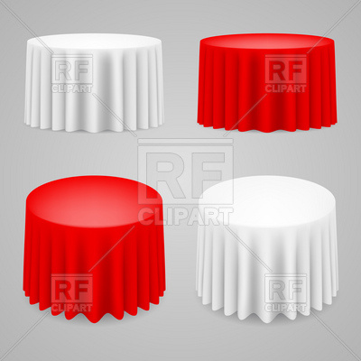 400x400 Dining Tables With Tablecloth Vector Image Of Objects Dvarg