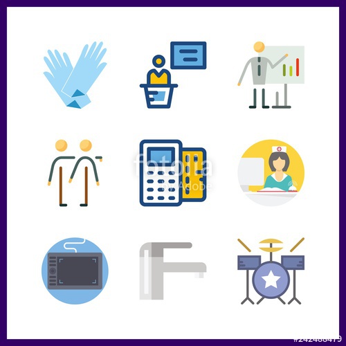 500x500 Professional Icon Vector Illustration Professional Set