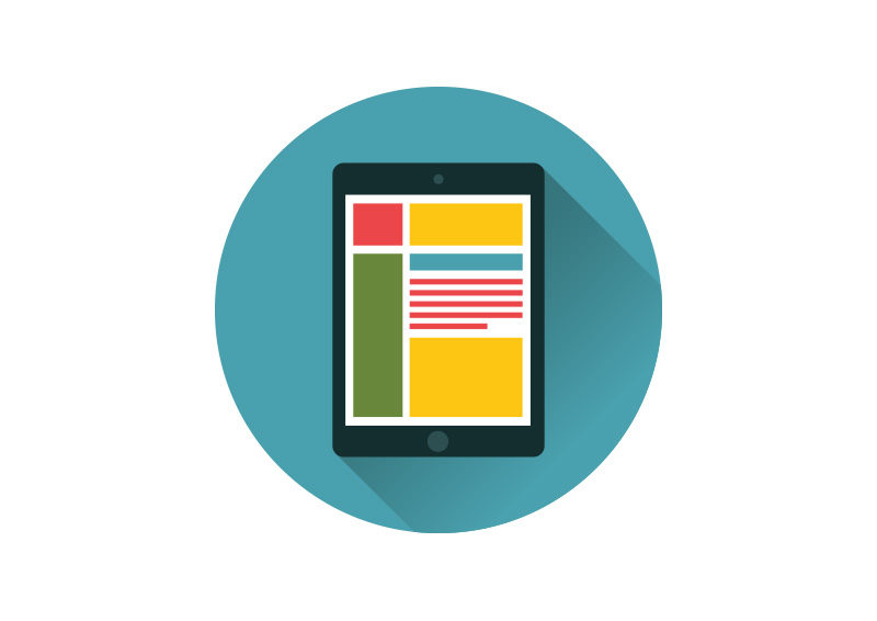 800x566 Tablet Flat Vector Icon