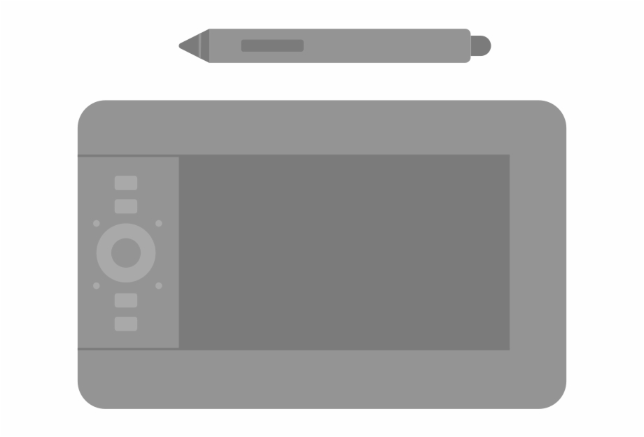 920x625 Graphic Tablet Flat Icon Vector