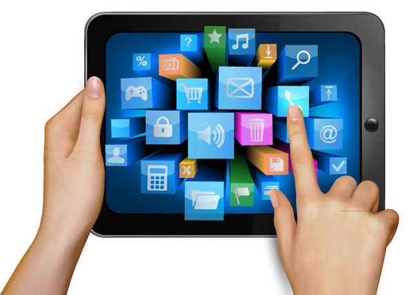 600x428 Fashionable Touch Screen Tablet Vector Material My Free