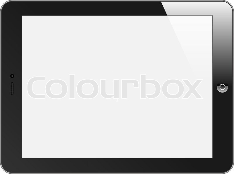 800x596 Realistic Tablet Pc With Blank Screen Stock Vector Colourbox