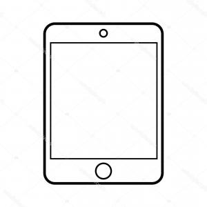 300x300 Tablet Vector Icon Ipad Style Black Hoodamathrun