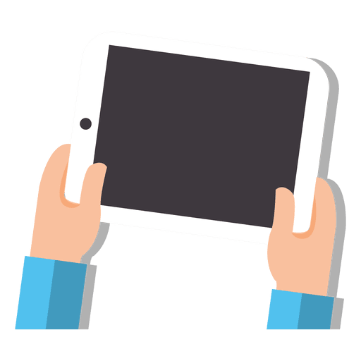 512x512 Tablet On Hands Cartoon