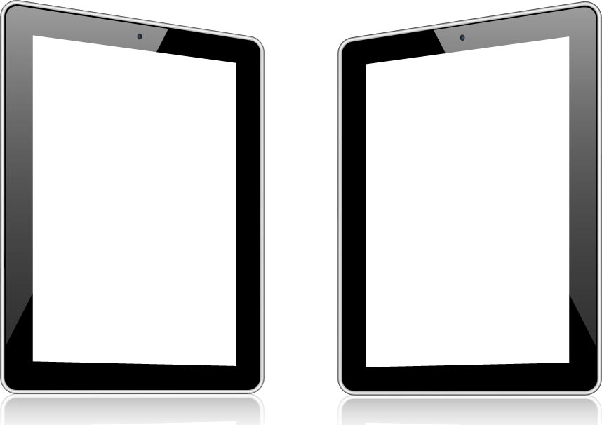 858x606 Blank Screens Of Modern Devices Vector