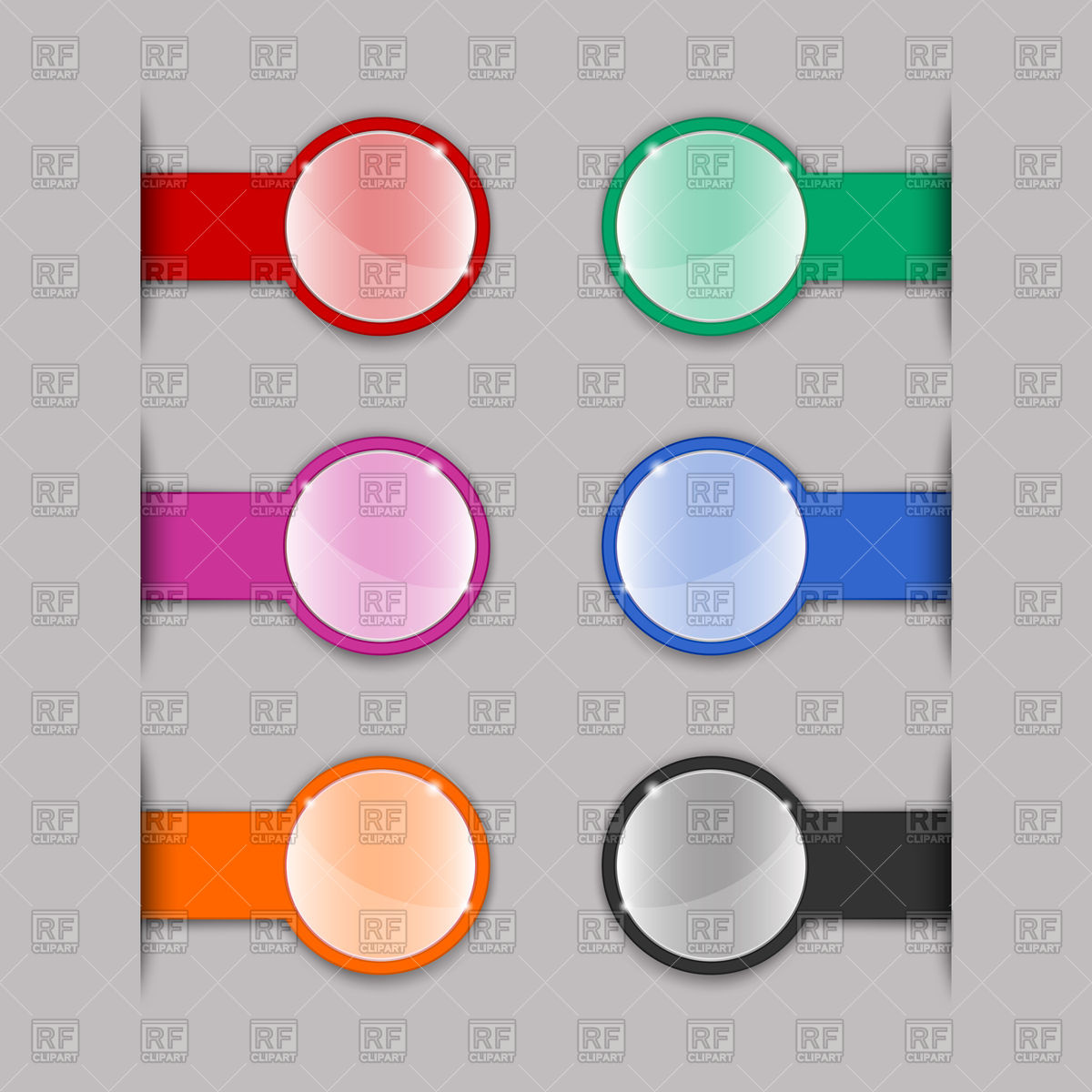 1200x1200 Color Tabs Vector Image Of Design Elements Silanti