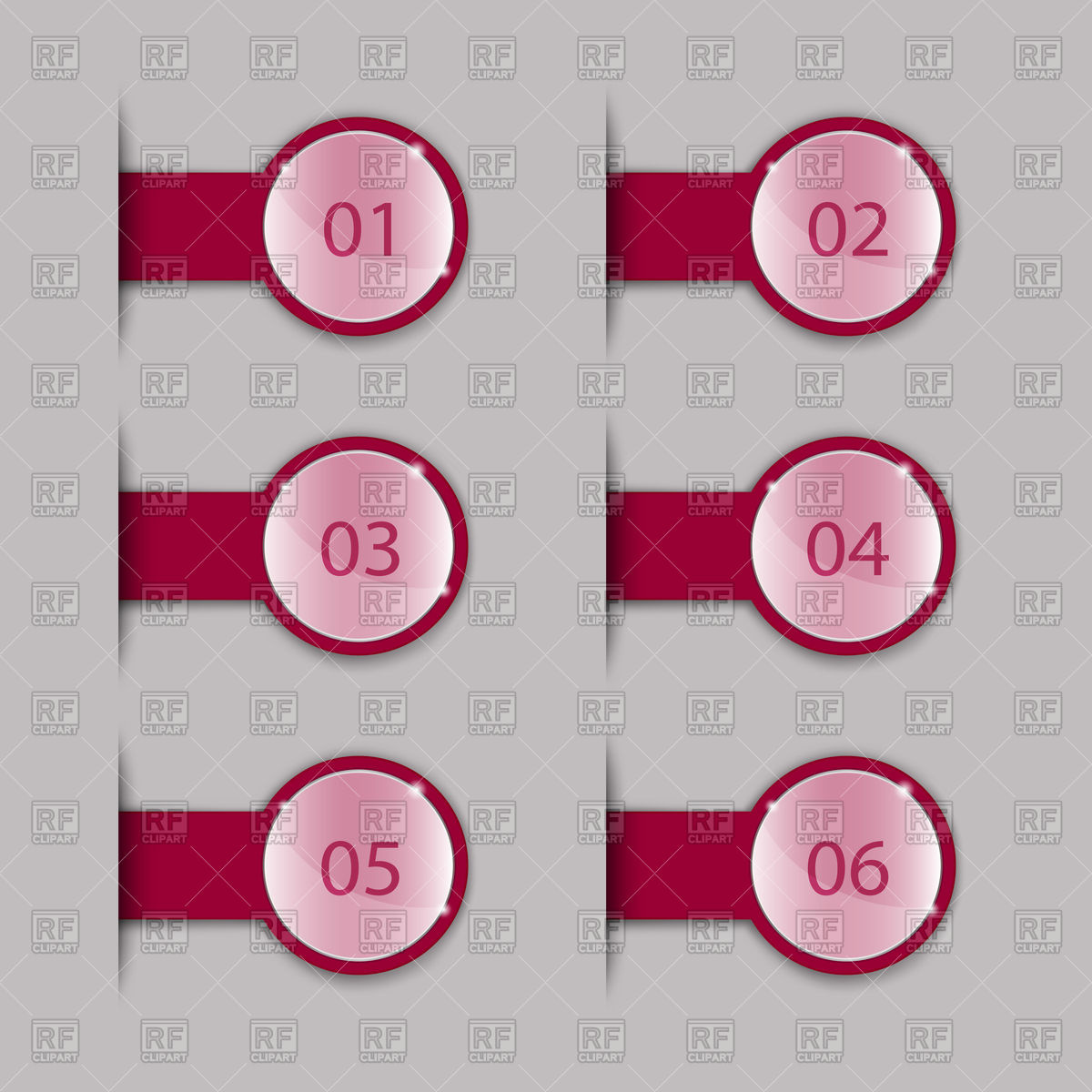 1200x1200 Crimson Tabs Vector Image Of Design Elements Silanti