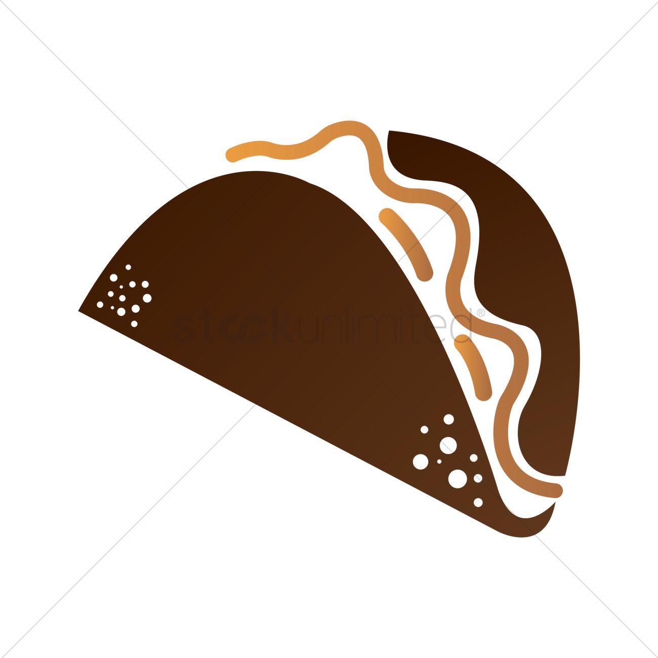 1300x1300 Taco Icon Vector Image