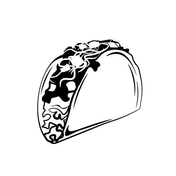 570x570 Tacos Icon Mexican Fastfood Mexican Restaurant Menu Etsy