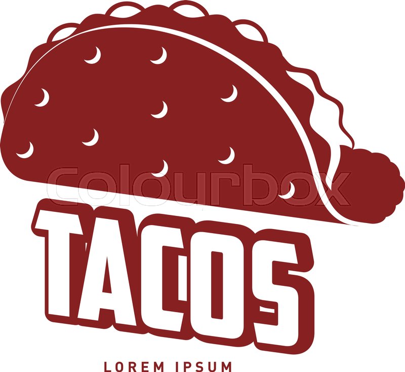800x734 Tacos Logo Vector Illustration Stock Vector Colourbox