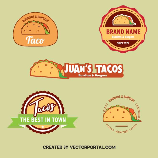 660x660 Tacos Restaurant Logotype