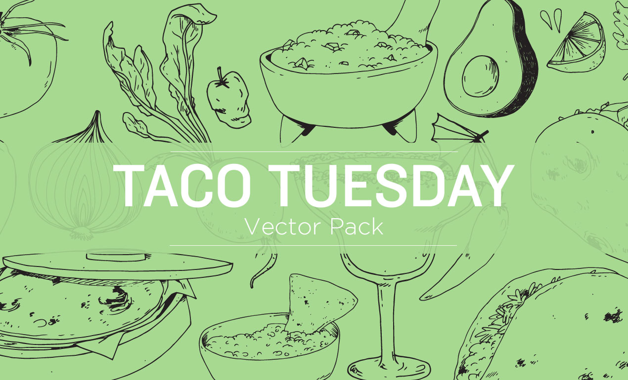 Taco Vector Pack 1270x770 Taco Vector Pack