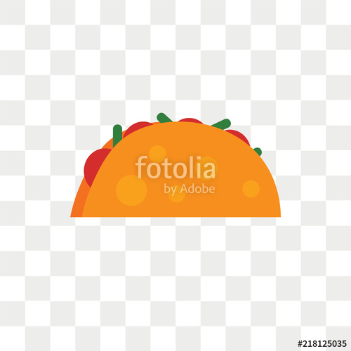 Taco Vector Icon Isolated On Transparent Background, Taco Logo 500x500 Taco Vector Icon Isolated On Transparent Background, Taco Logo