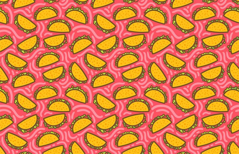 762x490 Hand Drawn Seamless Taco Pattern