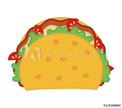 500x443 Taco Icon Fast Food Design Vector Graphic