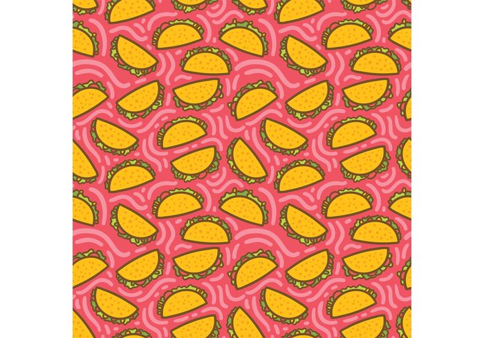 700x490 Free Seamless Vector Taco Pattern