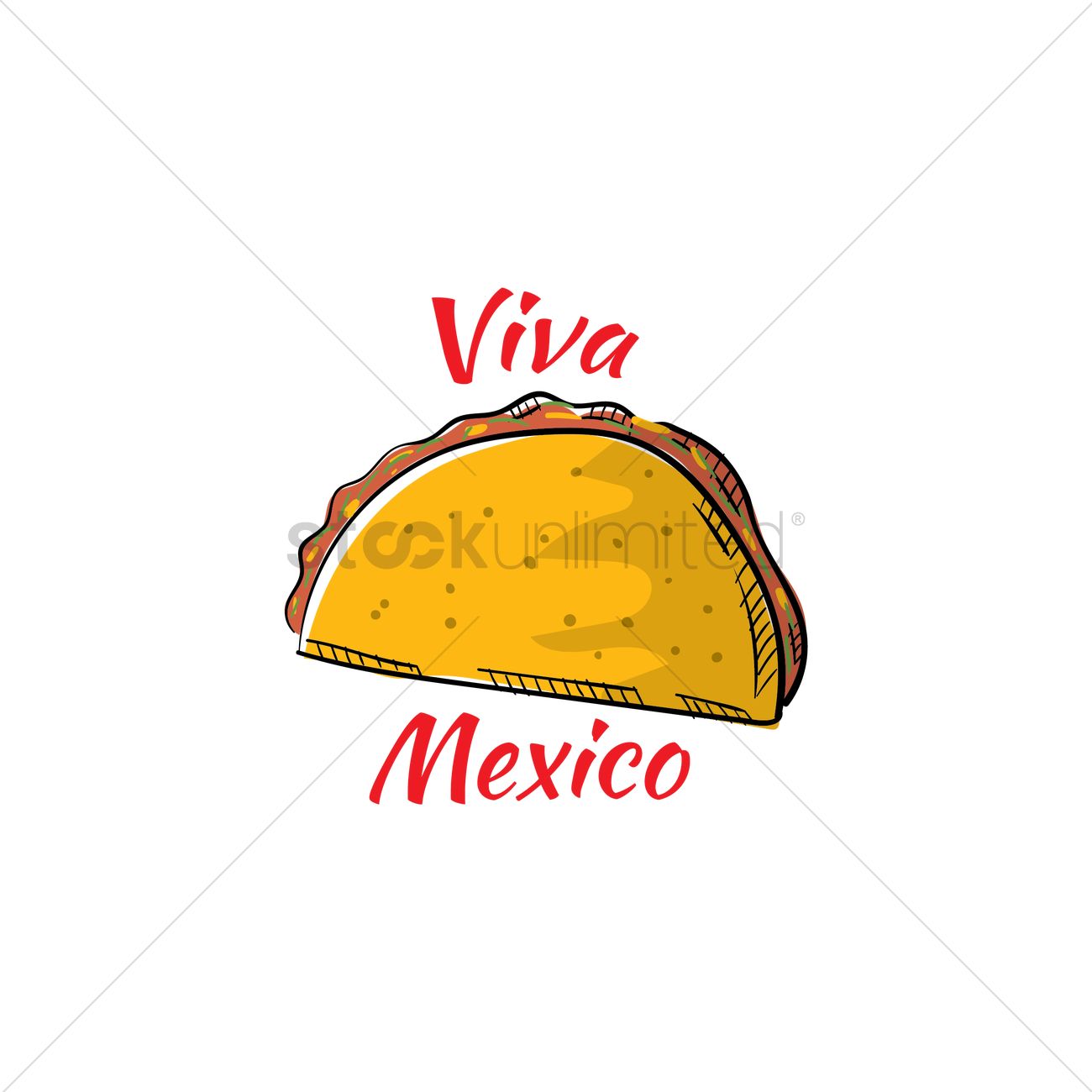 1300x1300 Free Taco Vector Image