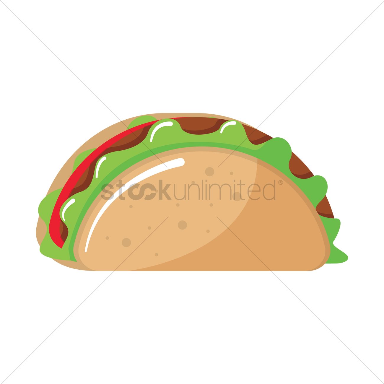 1300x1300 Tacos Vector Image